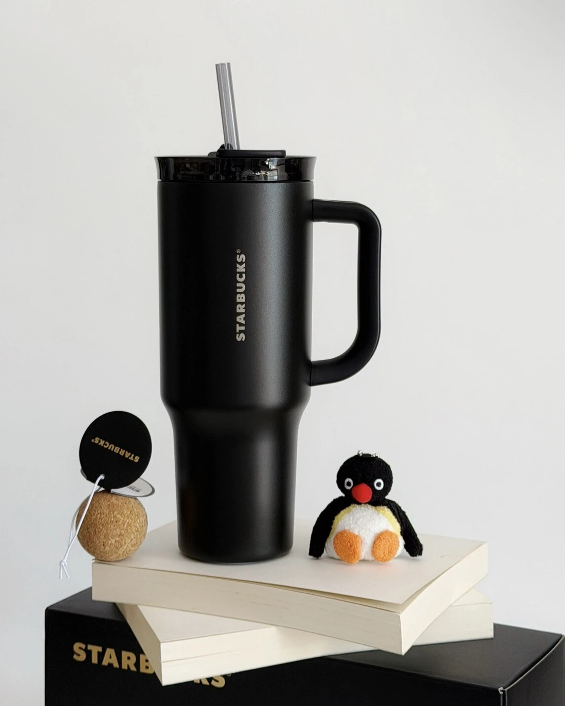 Starbucks星巴克 鎏金系列 不鏽鋼 磨砂 霧面 消光黑 吸管杯 1120ml | Junshoes