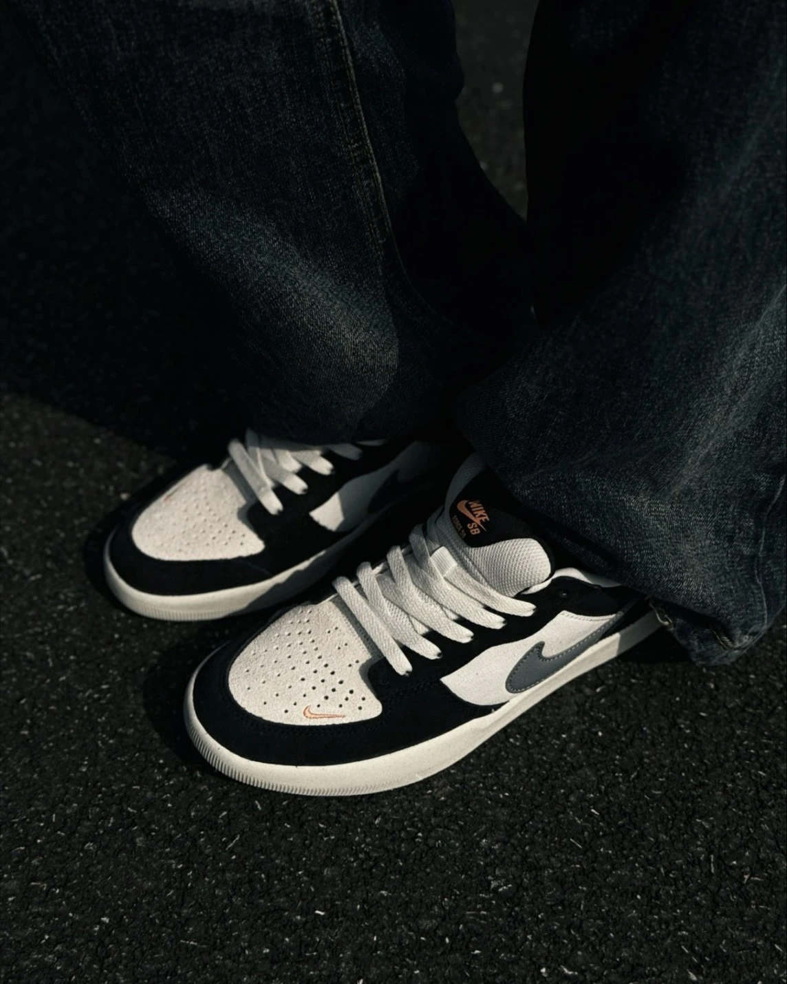 <爆折!!!>NIKE SB FORCE 58 影子灰 黑白灰 刺繡橘鈎 小倒鈎 DV5477-012