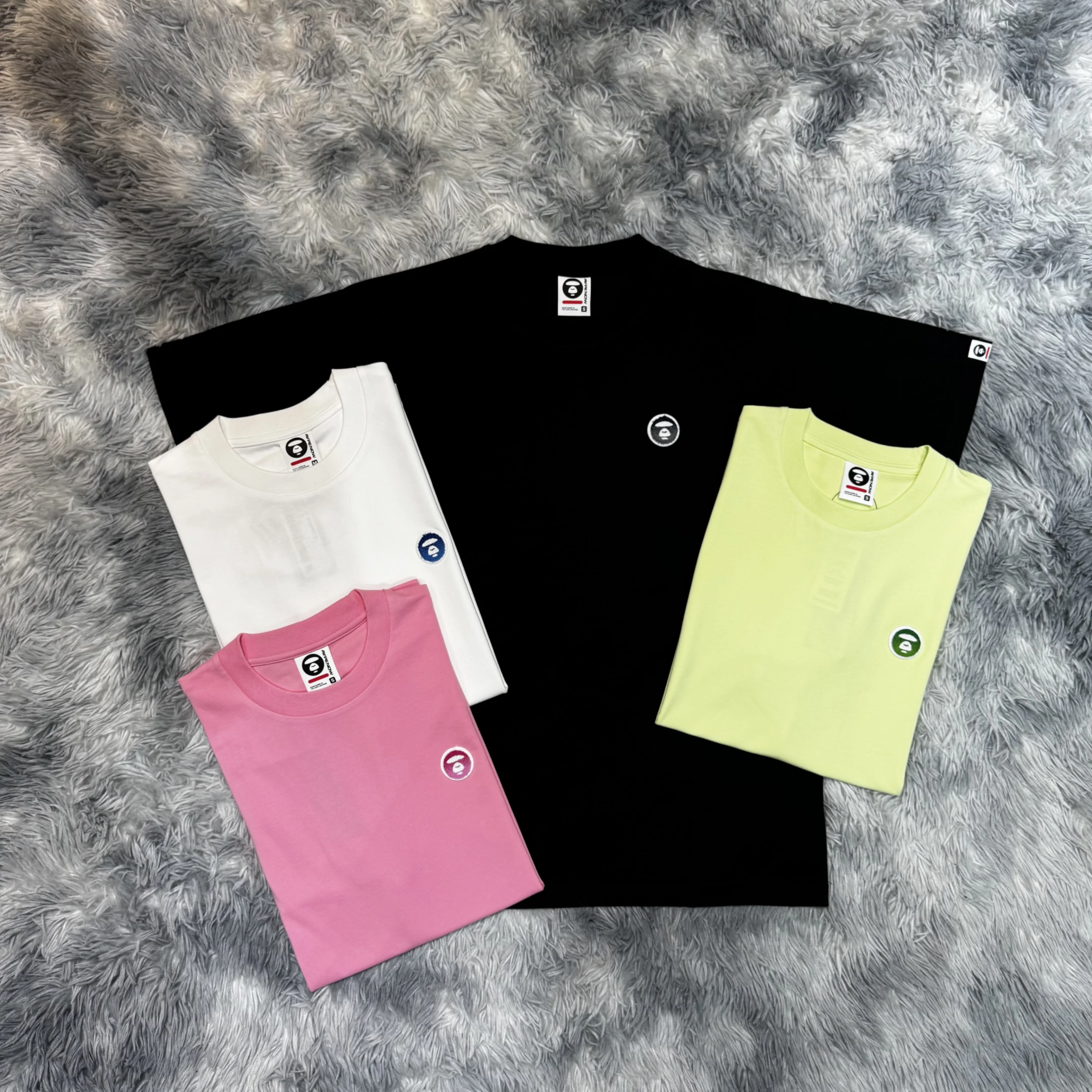 AAPE 26SS 絨毛漸層小標 涼感材質