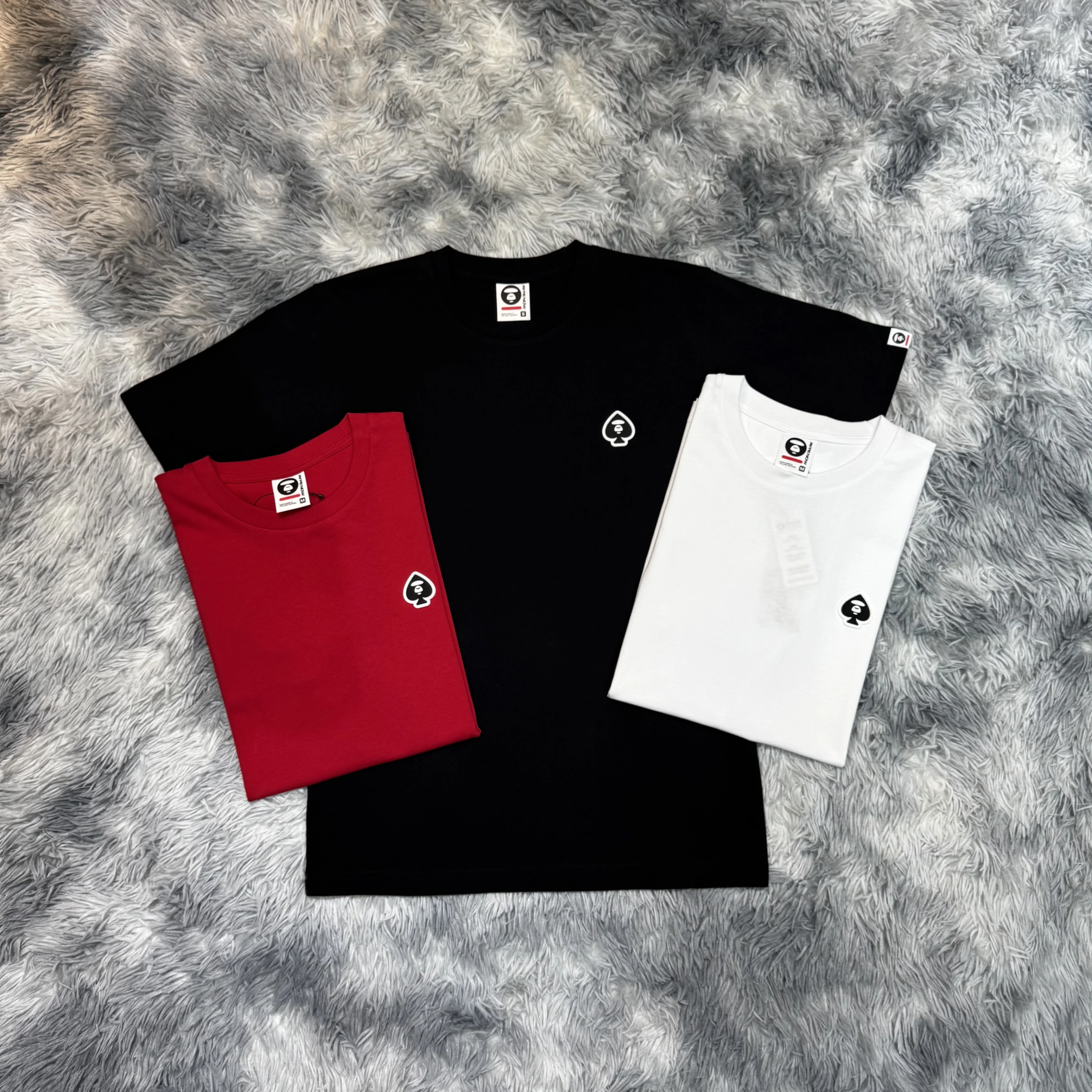 AAPE 26SS 黑桃 短T 短袖 黑/白/紅