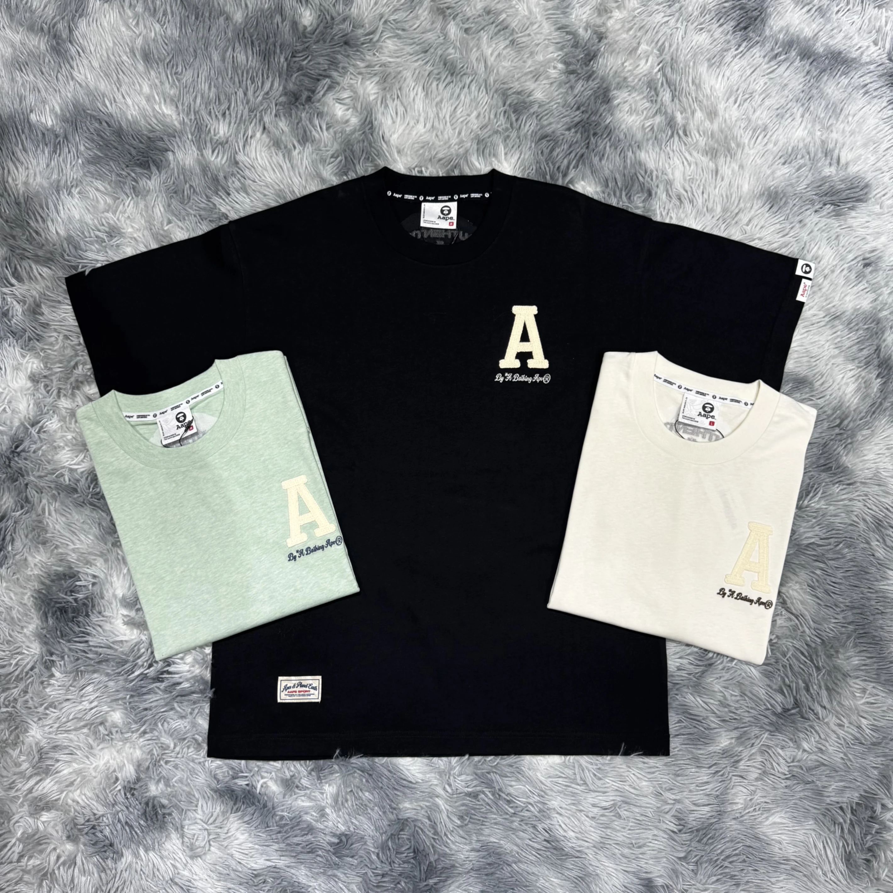 AAPE 26SS 經典大A 短T 短袖 黑/白/湖水藍