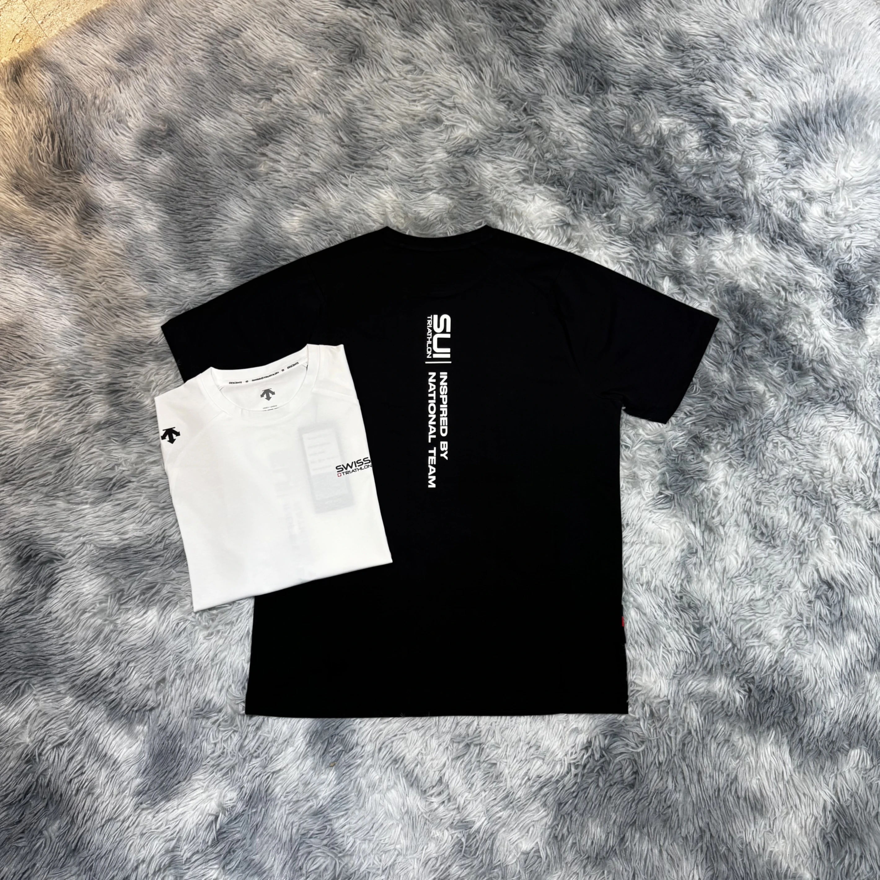 DESCENTE 迪桑特 26SS 瑞士滑雪 聯名款 小標 胸前文字 背後文字LOGO 運動涼感材質 短袖