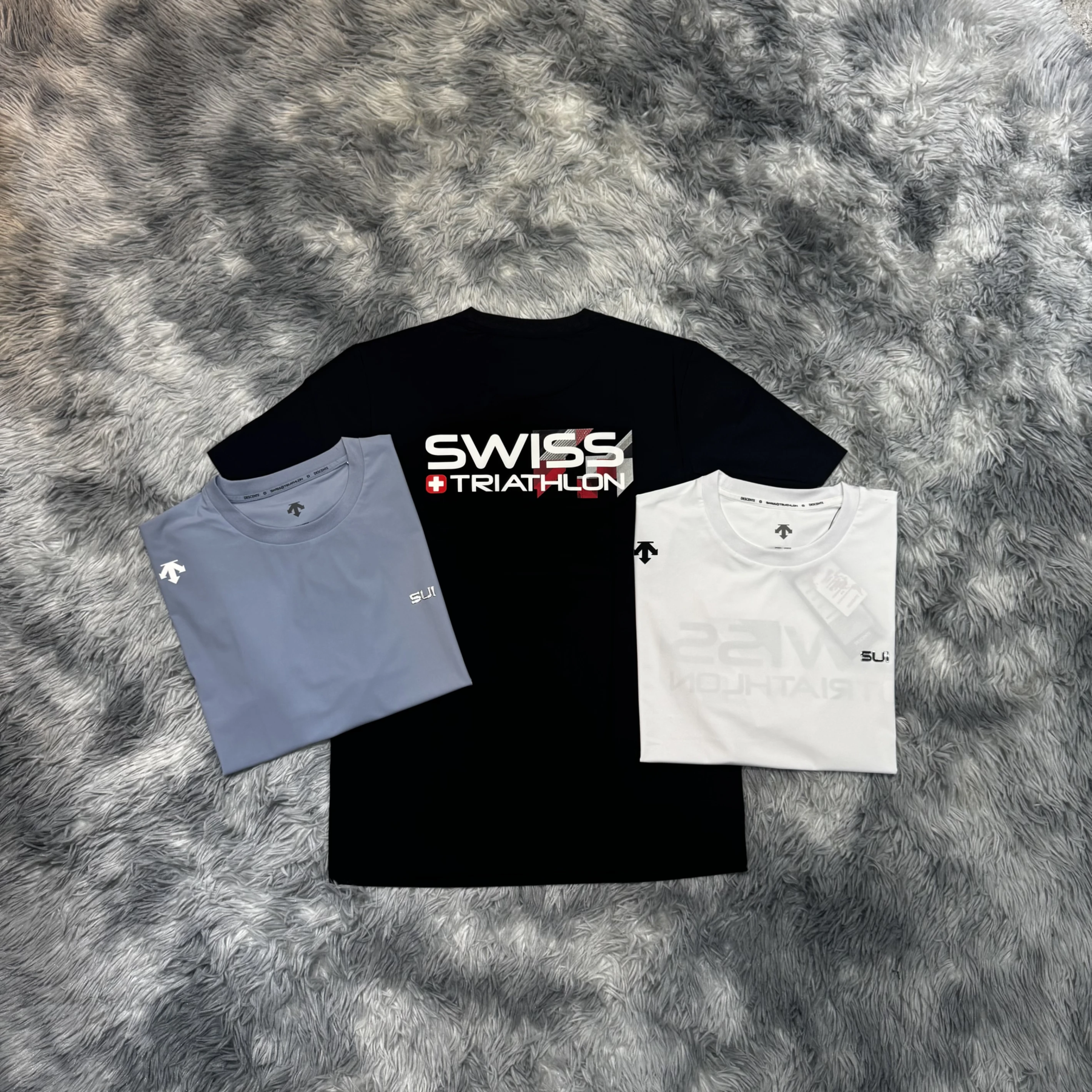 DESCENTE 迪桑特 26SS 瑞士滑雪聯名款 小標 胸前剛印文字 後SWISS圖案 短袖
