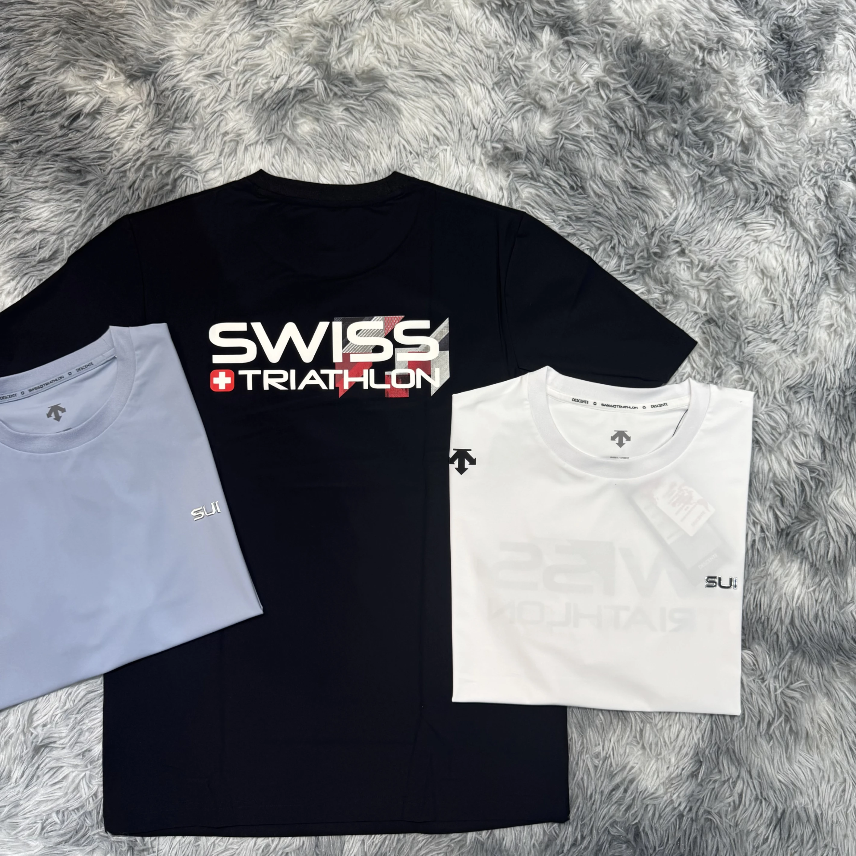 DESCENTE 迪桑特 26SS 瑞士滑雪聯名款 小標 胸前剛印文字 後SWISS圖案 短袖