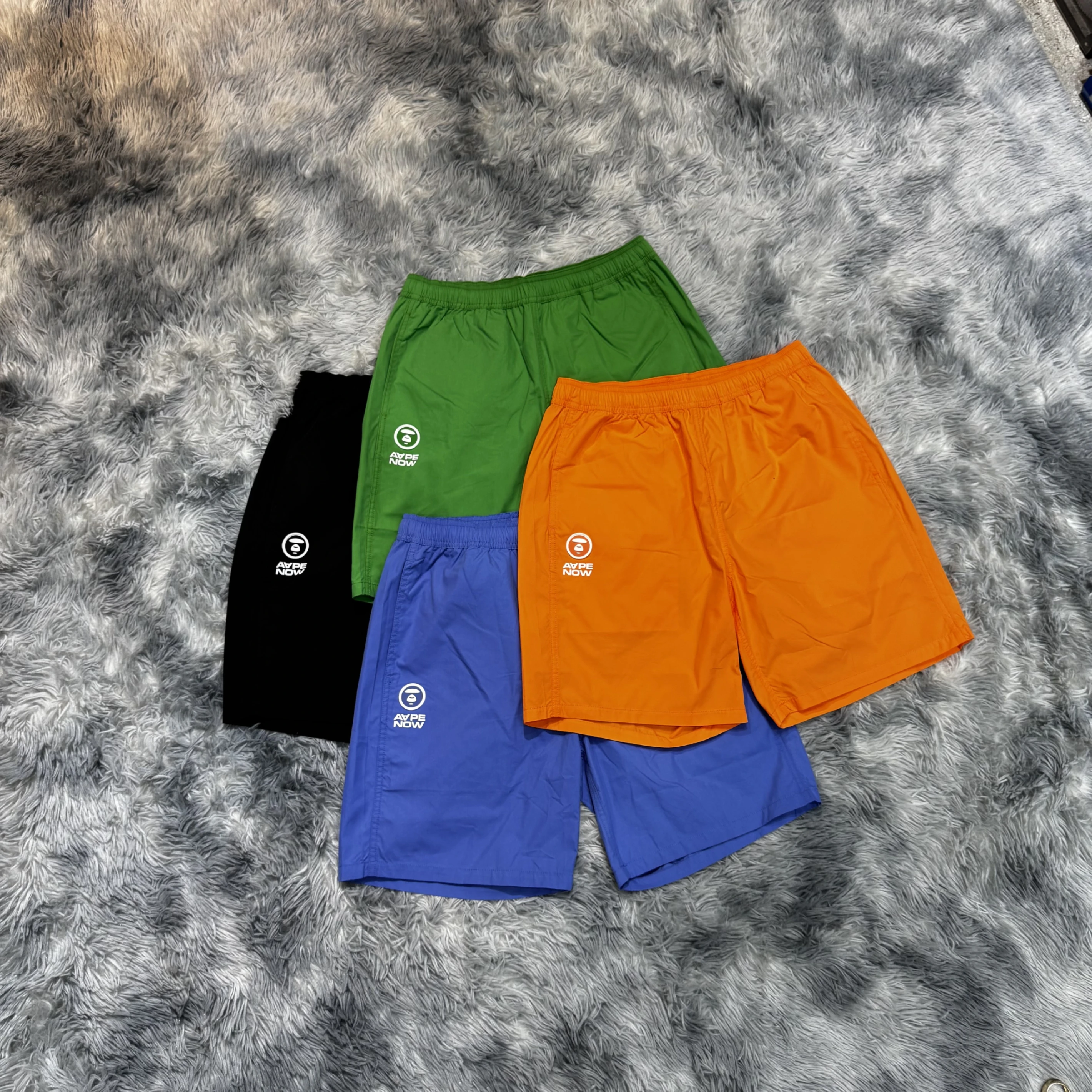 AAPE 26SS 經典小猿人頭 文字 膝上短褲 短褲