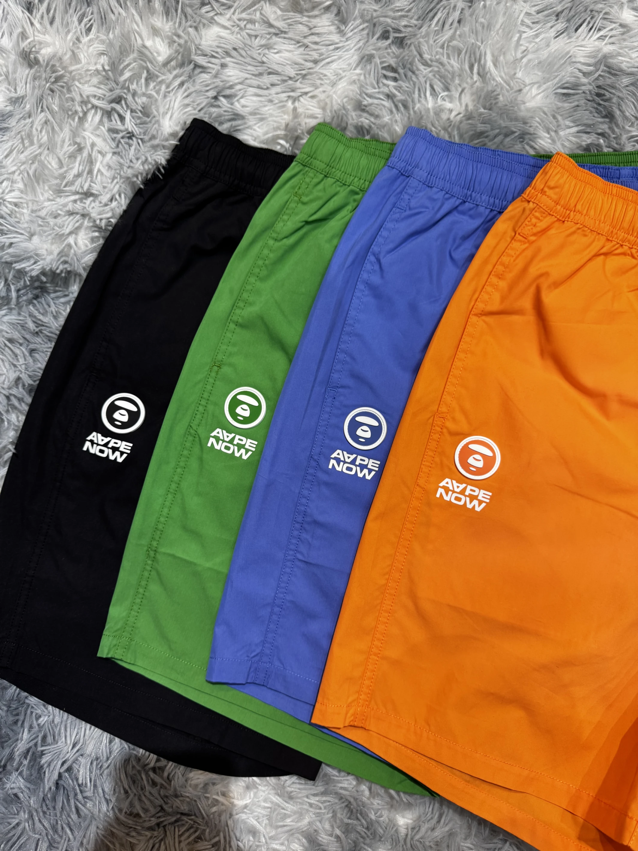 AAPE 26SS 經典小猿人頭 文字 膝上短褲 短褲