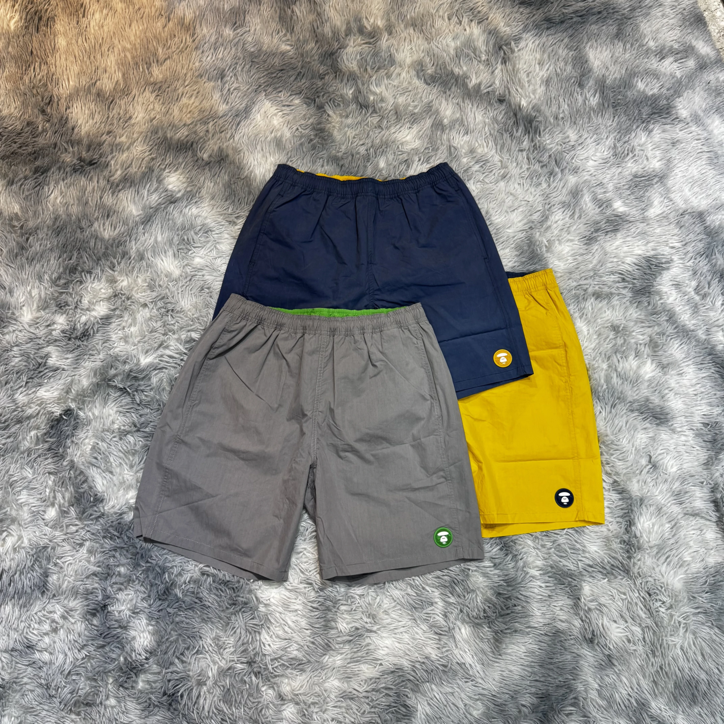 AAPE 25SS 經典小猿人頭 膝上短褲 短褲 三色