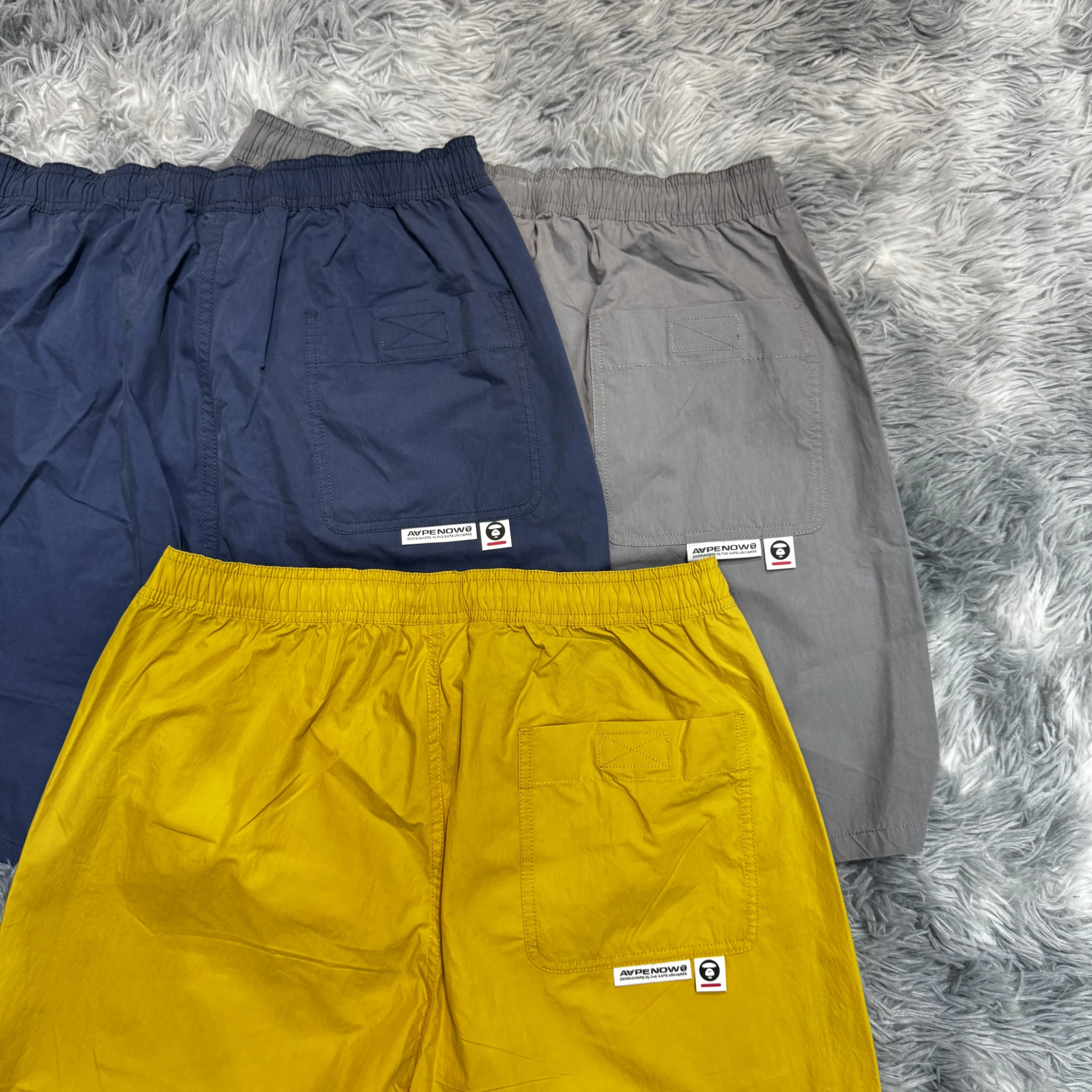 AAPE 25SS 經典小猿人頭 膝上短褲 短褲 三色