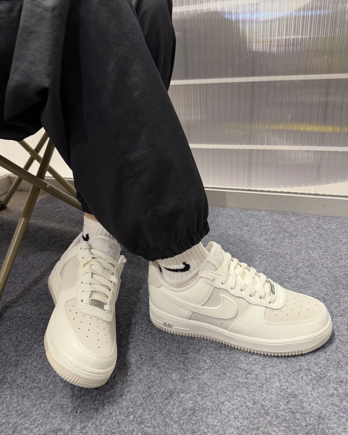 NIKE AIR FORCE 1 LOW "Sail Light Bone" 米灰白 拼接 象牙白 男款 IR1475-133