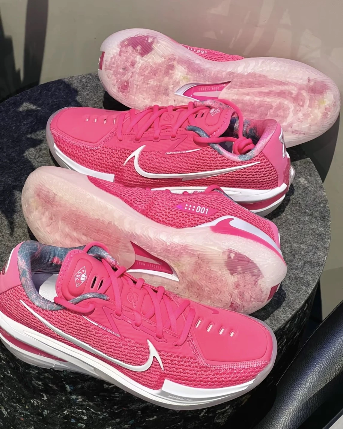 NIKE AIR ZOOM G.T. CUT 1 EP "Think Pink" 猛男粉 櫻花粉 實戰籃球鞋 CZ0176-600
