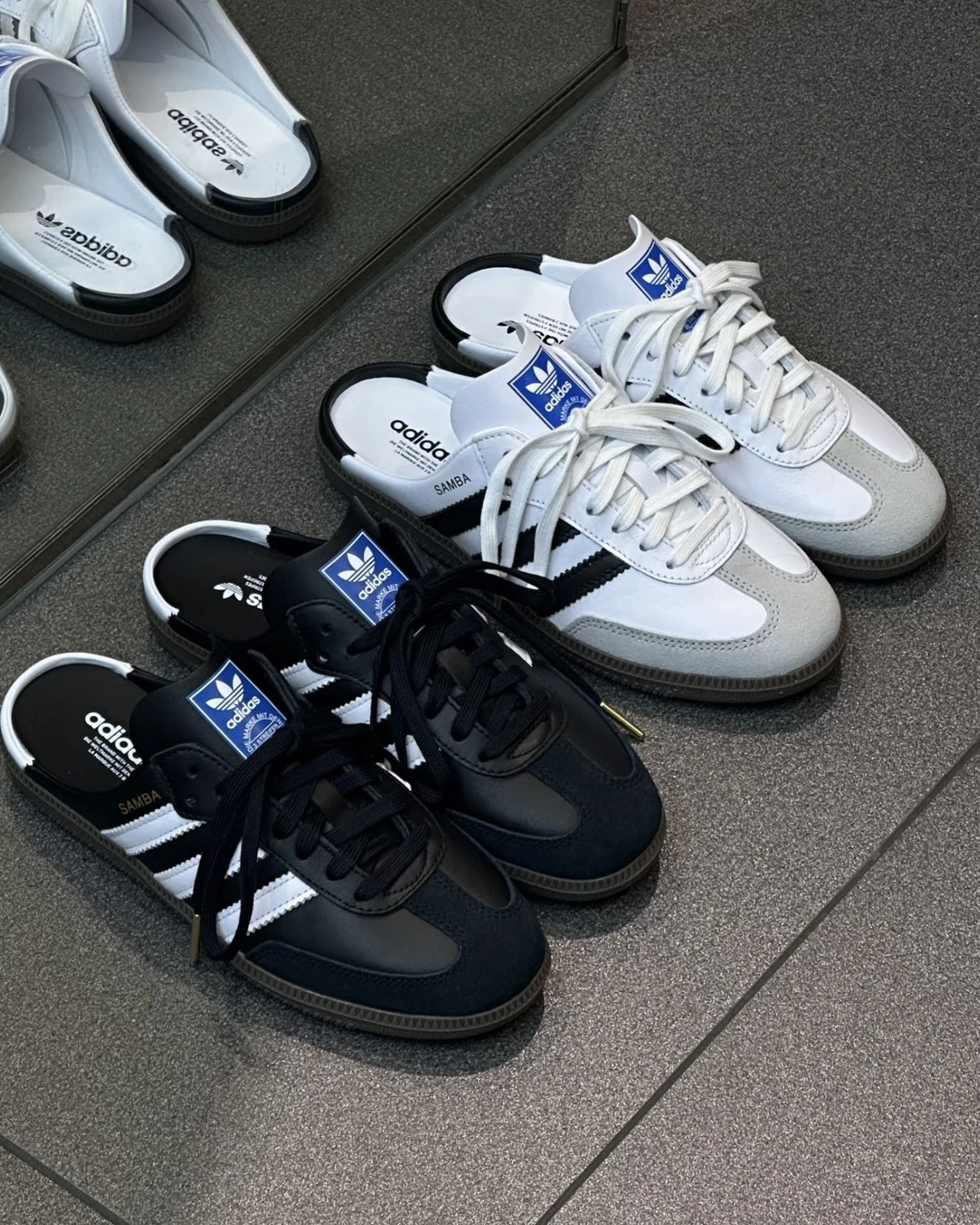 ADIDAS SAMBA OG 包頭半拖 懶人鞋 黑/白 LB3815/LB3814