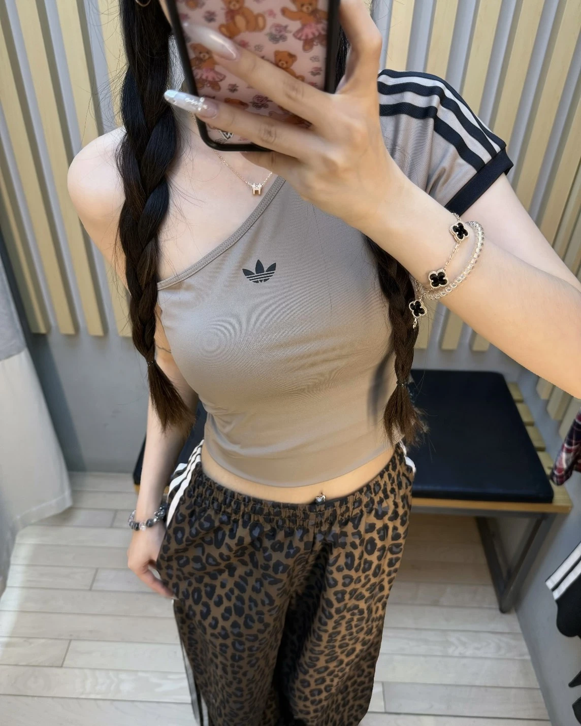 ADIDAS ORIGINALS 不對稱斜肩短版背心 削肩上衣 KY5180 KY5181