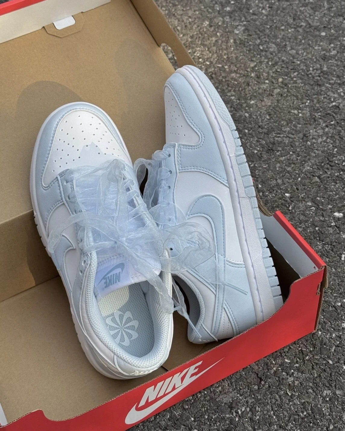 Nike Dunk Low Next Nature 寶寶藍 緞帶蕾絲 IB7311-100