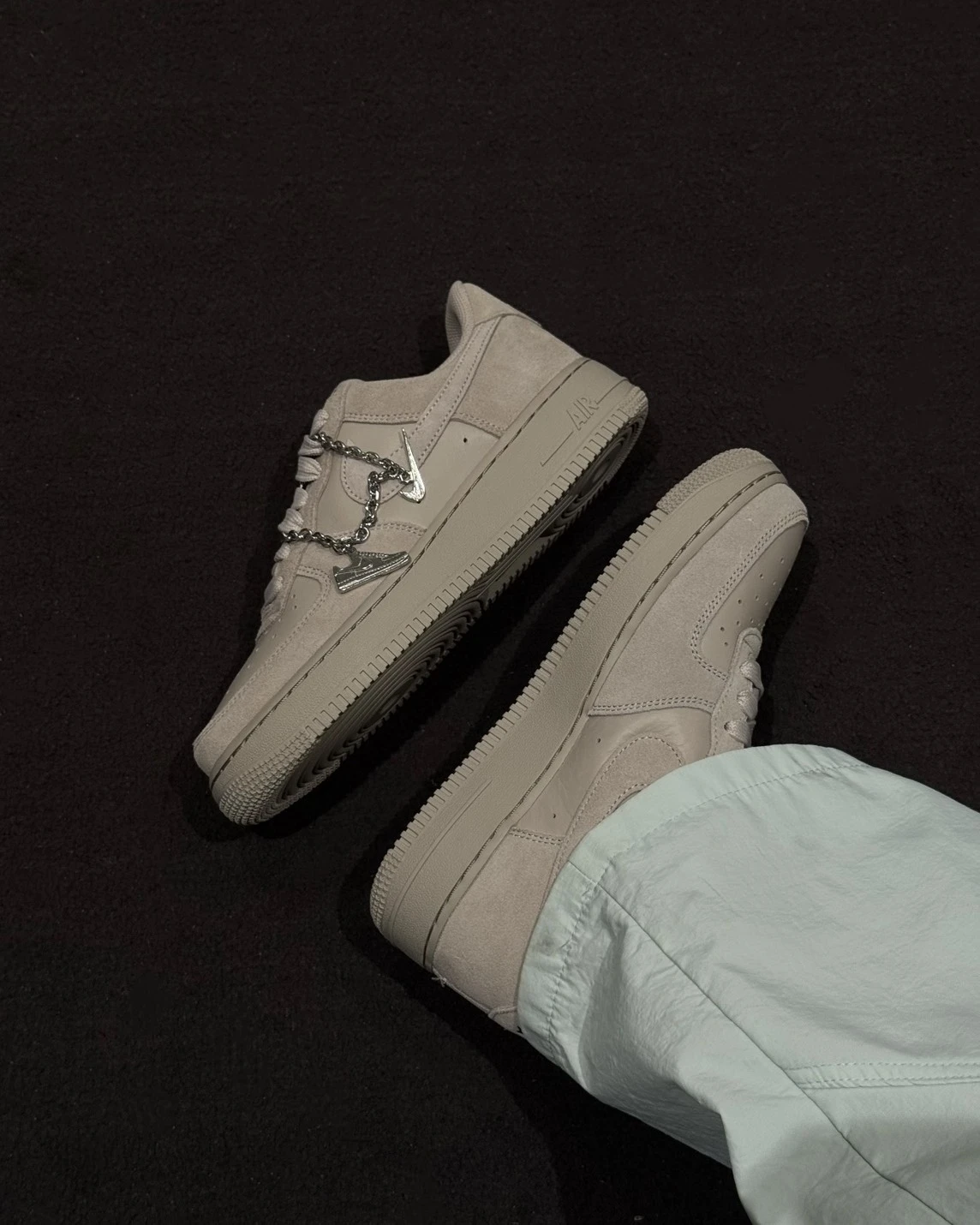 <奶茶美拉德🤎>NIKE AIR FORCE 1 '07 麂皮奶茶 美拉德 鍊條 IV6042-236