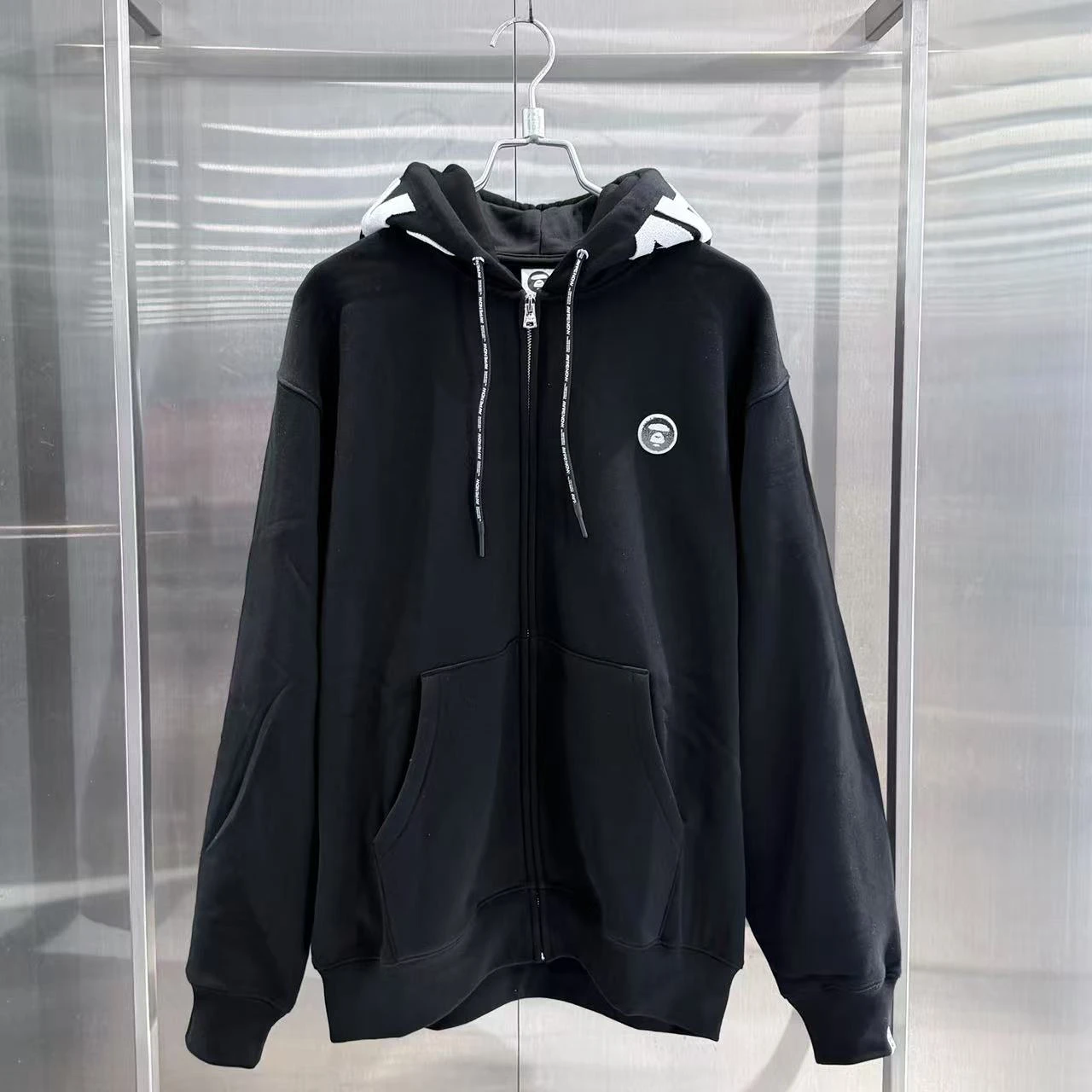 Aape 26SS 絨毛小標 文字 連帽外套 棉質 外套