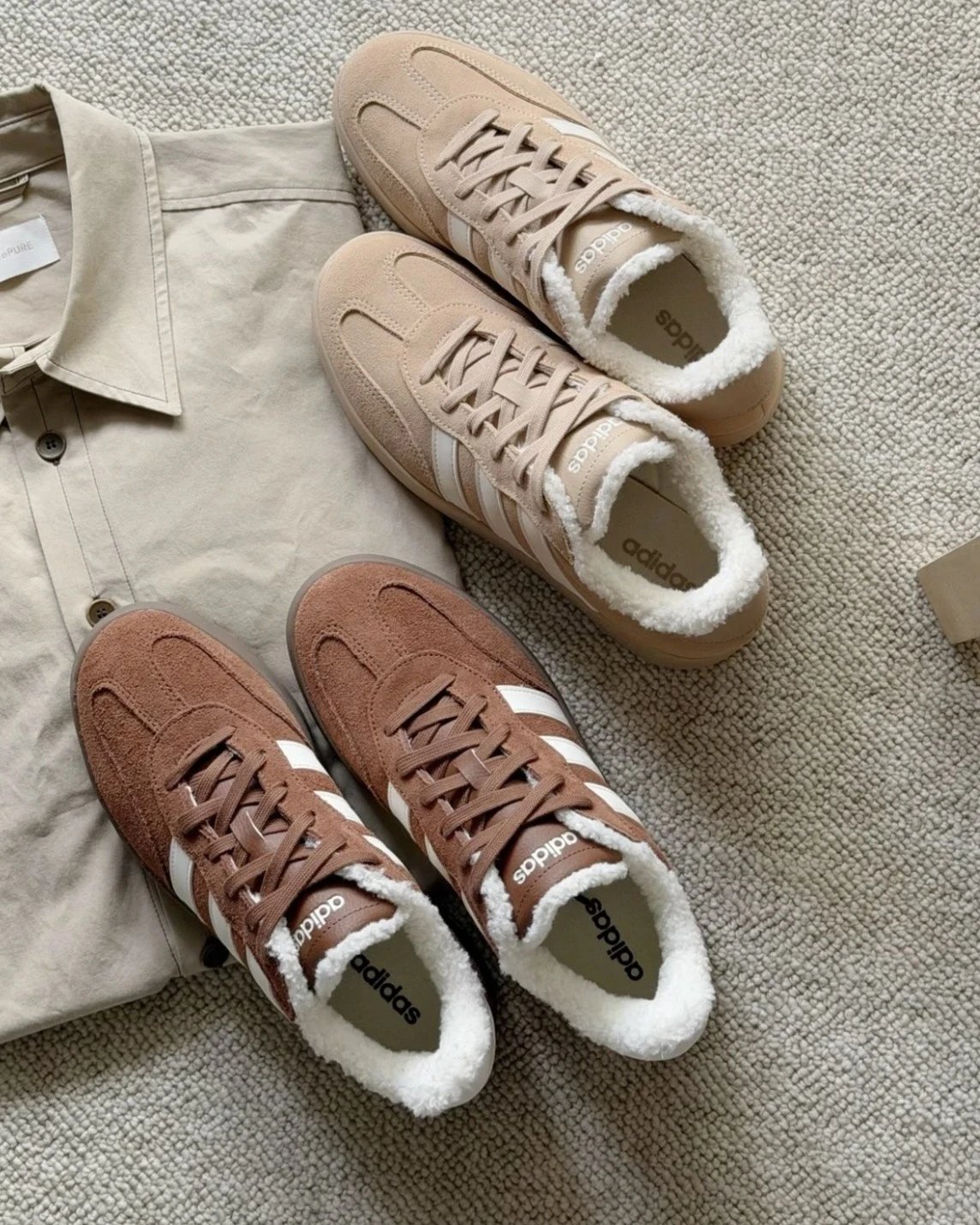 <又軟又暖>ADIDAS BARREDA 麂皮 加絨 美拉德 焦糖 奶茶 棕 德訓鞋(LB5776/LB5777)