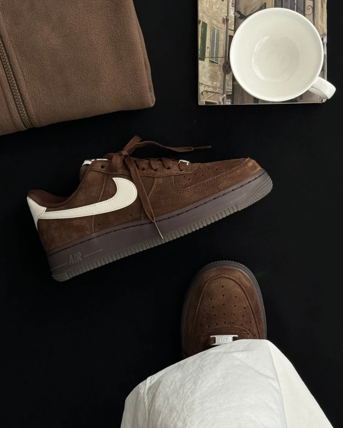 NIKE AIR FORCE 1 可可棕 麂皮 巧克力色 IQ0136-200