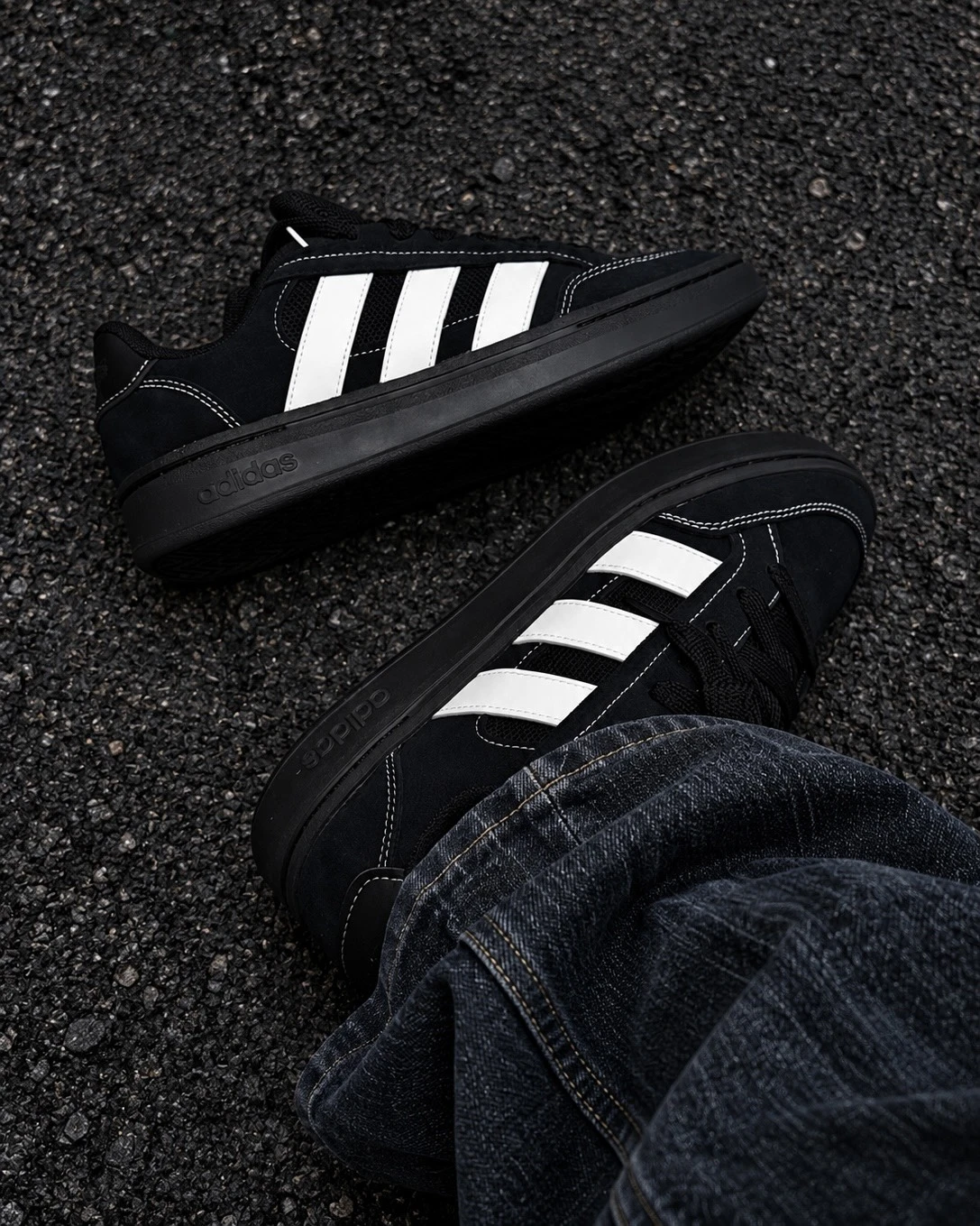 <黑魂阿迪!>ADIDAS gc alpha sk8 黑魂 白縫線 厚底 板鞋 JR9819