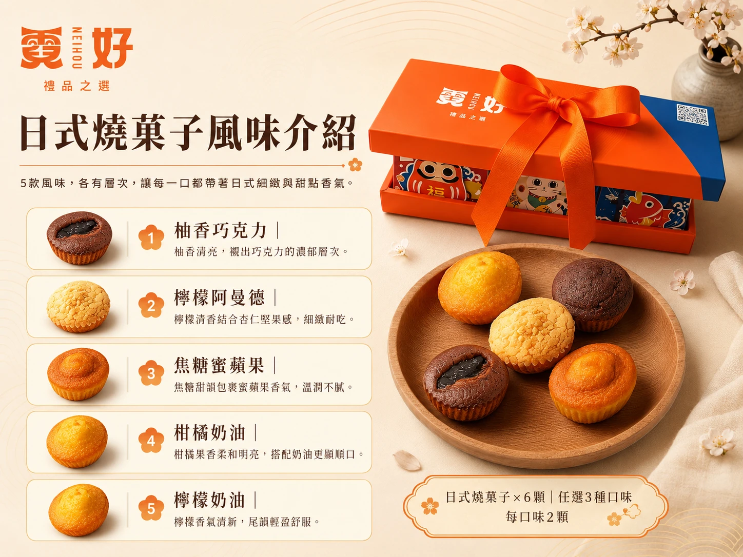 霓好晴緻｜日式燒菓子・甘韻茶點
