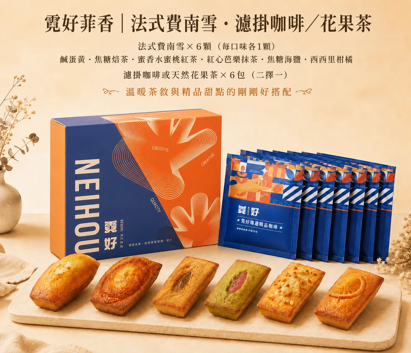 霓好菲香｜法式費南雪・濾掛咖啡/花果茶