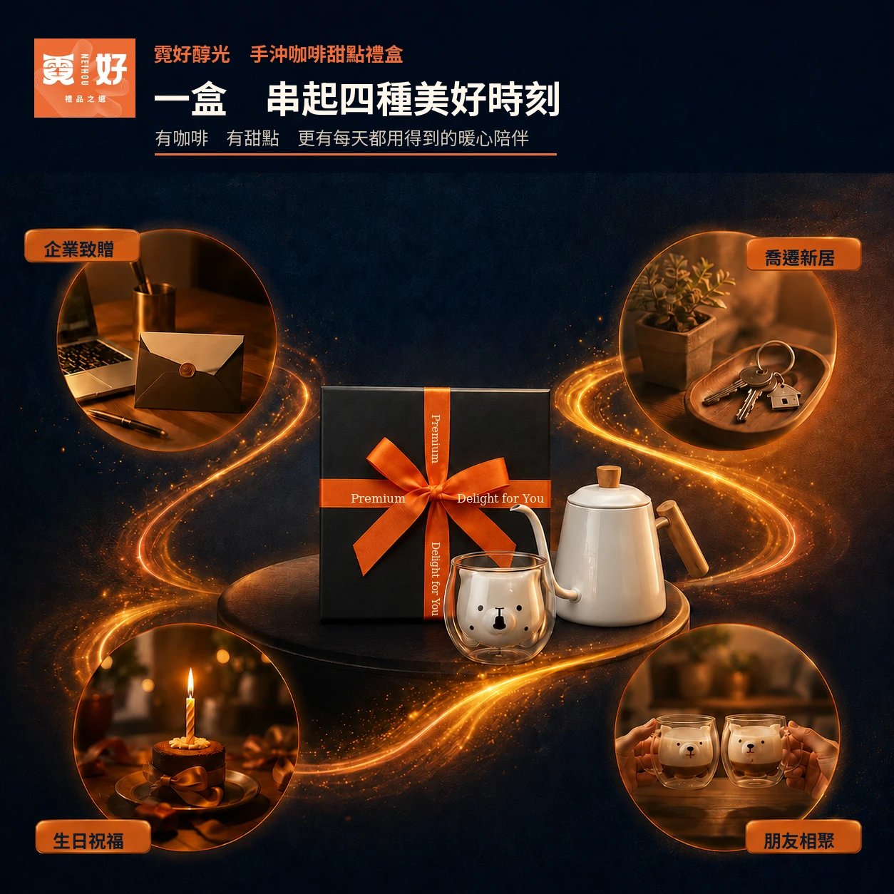 霓好醇光｜手沖咖啡甜點禮盒