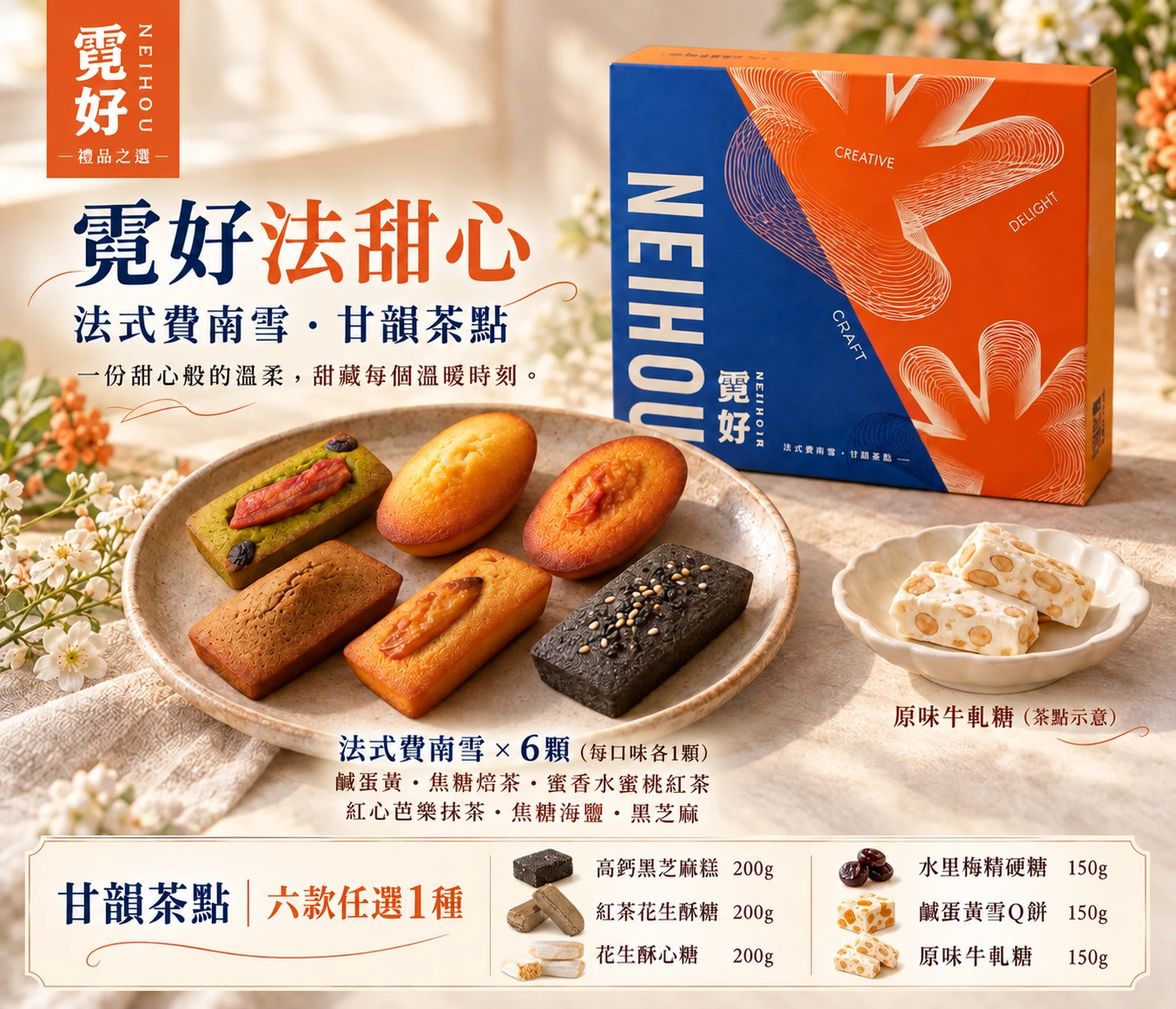 霓好法甜心｜法式費南雪・甘韻茶點