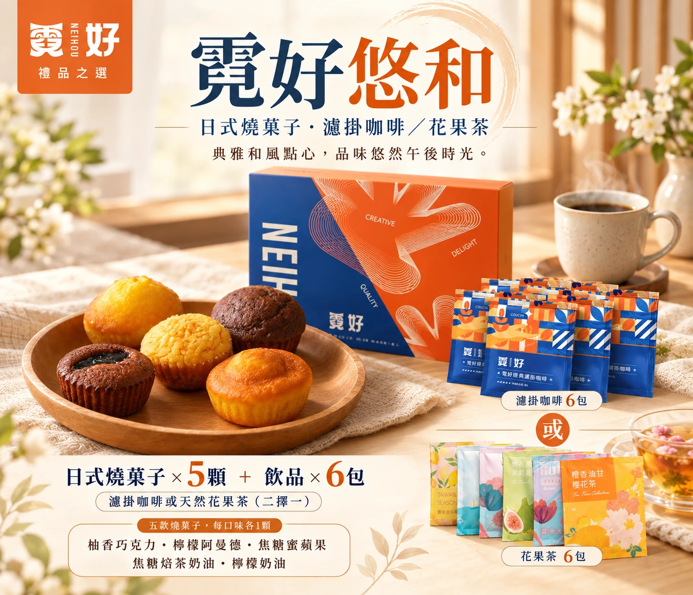 霓好悠和｜日式燒菓子・濾掛咖啡/花果茶