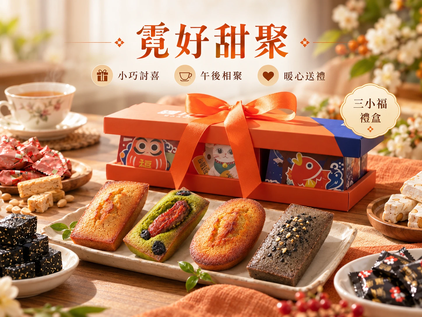 霓好甜聚｜法式費南雪・甘韻茶點2款