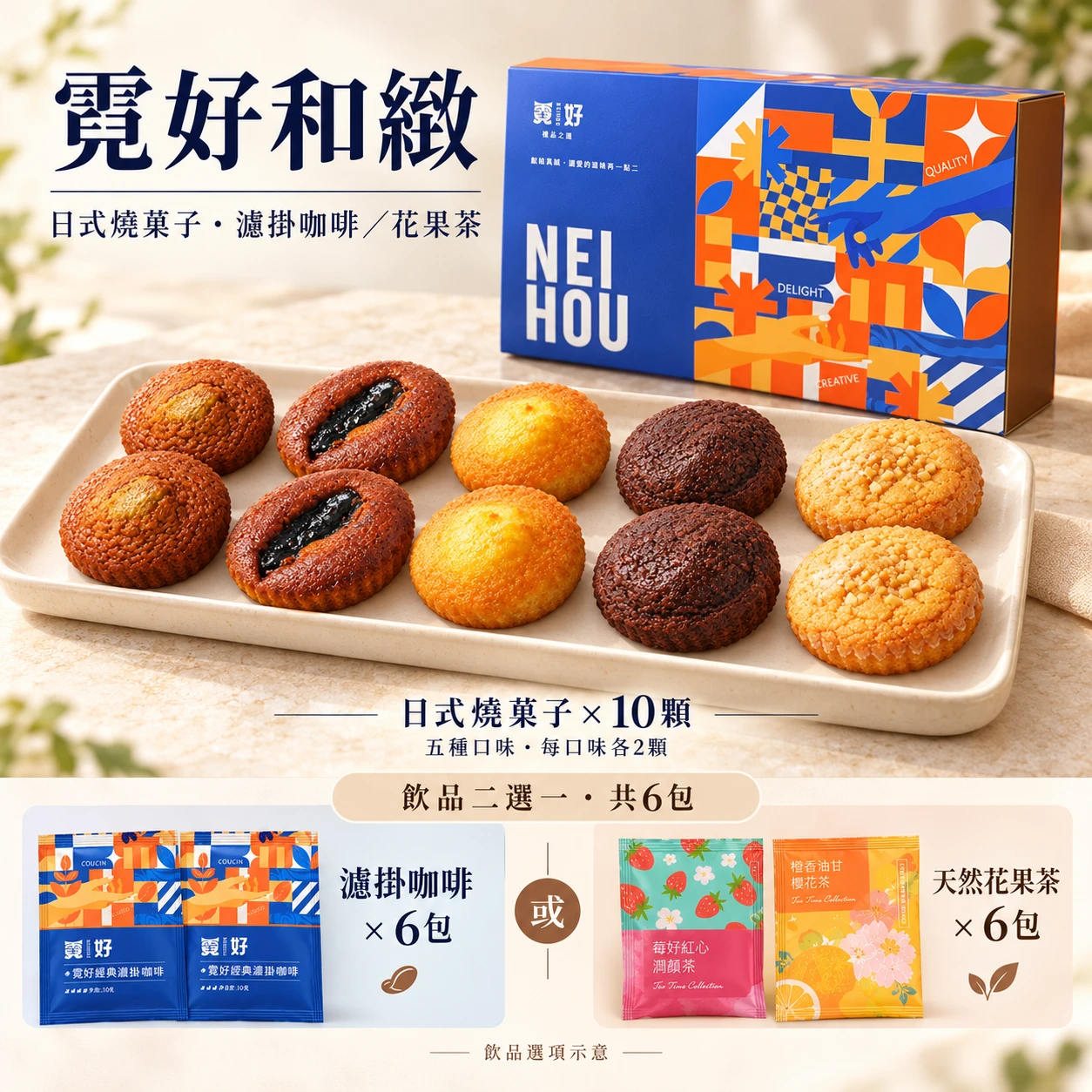 霓好和緻｜日式燒菓子・濾掛咖啡／花果茶