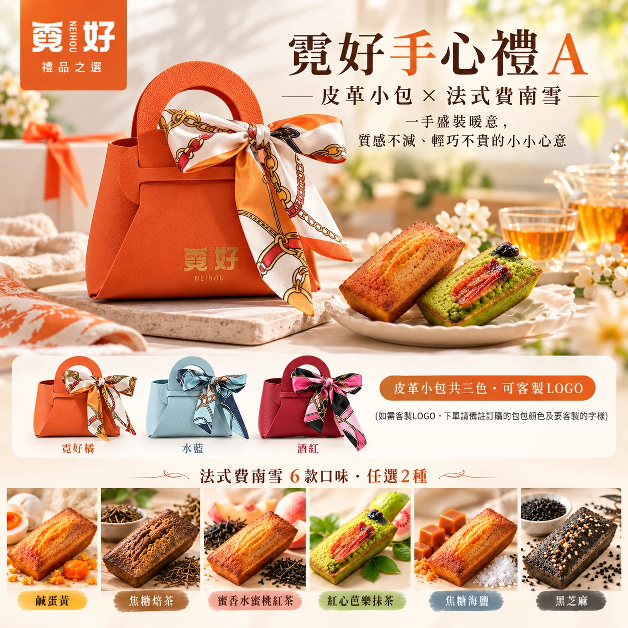 霓好手心禮皮革小包