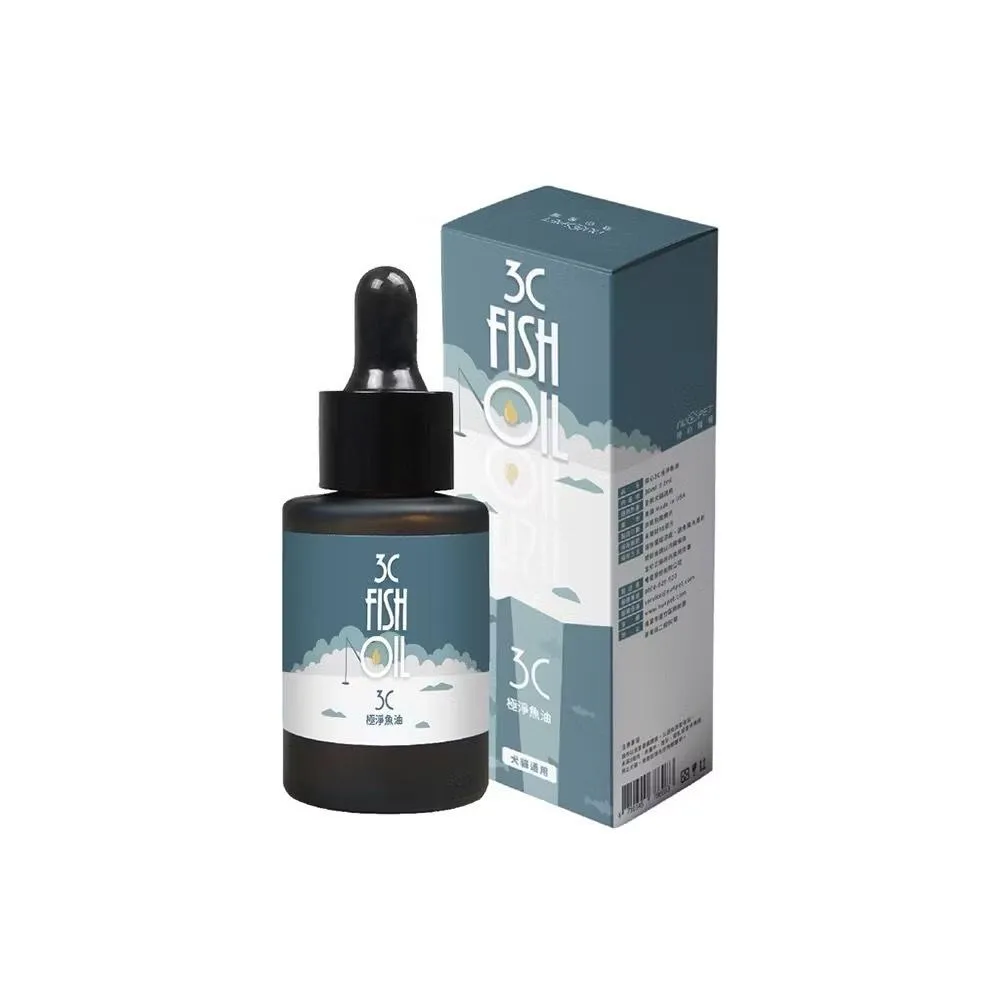 【nu4PET 陪心寵糧】犬貓 3C極淨魚油30ml 寵物專用魚油