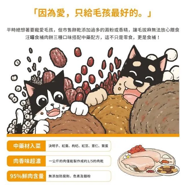 【汪喵星球】養生食補95%雞肉餅