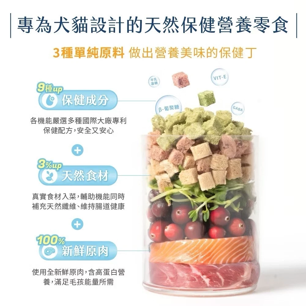 【汪喵星球】機能保健丁 犬貓凍乾保健零食
