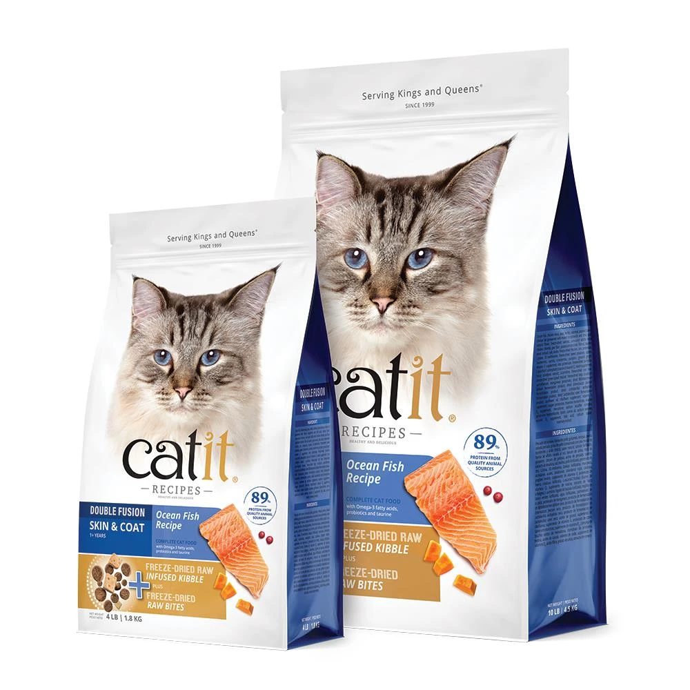 【Catit嘿卡堤】皮毛養護貓(海魚配方)三鮮凍乾糧 貓凍乾飼料