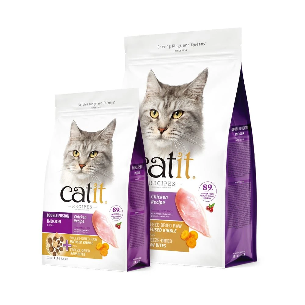 【Catit嘿卡堤】室內貓(雞肉配方)三鮮凍乾糧 貓凍乾飼料