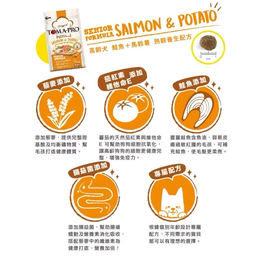 【TOMA-PRO優格 經典系列】高齡-鮭魚+馬鈴薯 (熟齡養生)