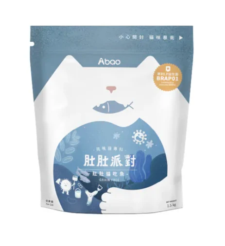 【abao 阿寶】肚肚派對無穀貓飼料 貓吃魚