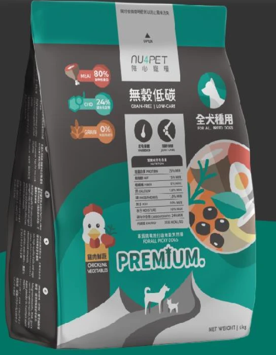 【NU4PET 陪心寵糧】無穀低碳狗糧 全齡犬-雞肉鮮蔬