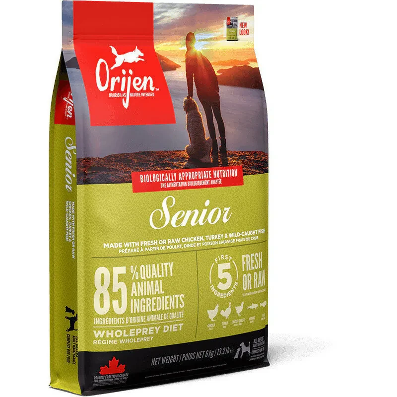 【歐睿健 Orijen】85%含肉量無穀狗飼料 鮮雞高齡犬
