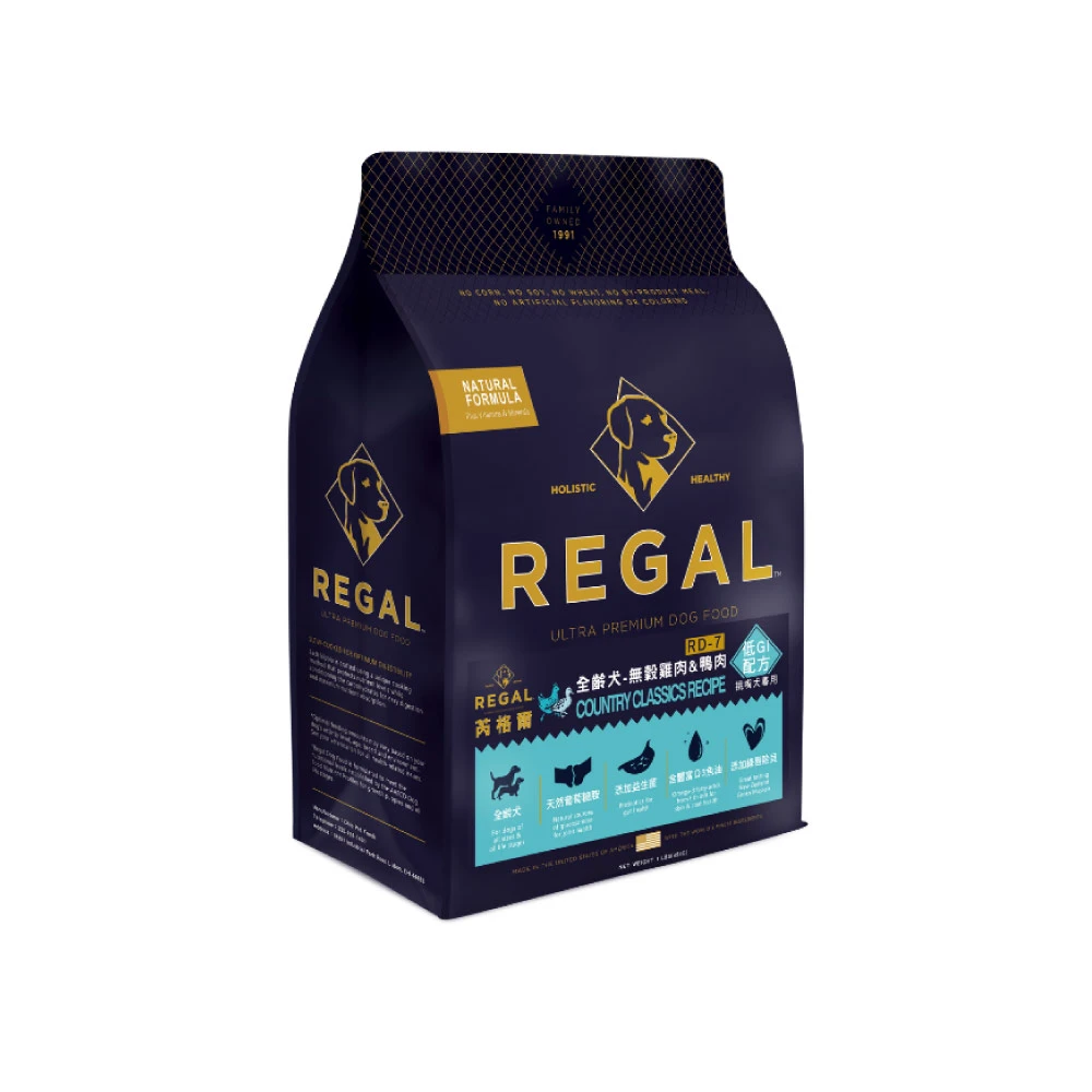 【芮格爾REGAL】天然寵糧 RD7-全齡犬-無榖雞肉&鴨肉