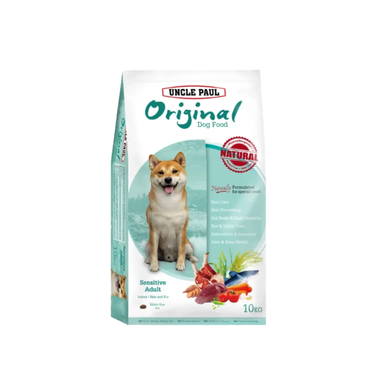 【保羅叔叔UNCLE PAUL】 田園生機狗飼料 成犬-皮毛保健（鱉蛋+魚膠原)