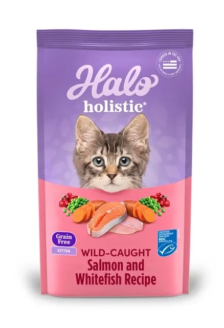 【嘿囉HALO】無穀幼貓-野生鮭魚燉白魚飼料 貓飼料