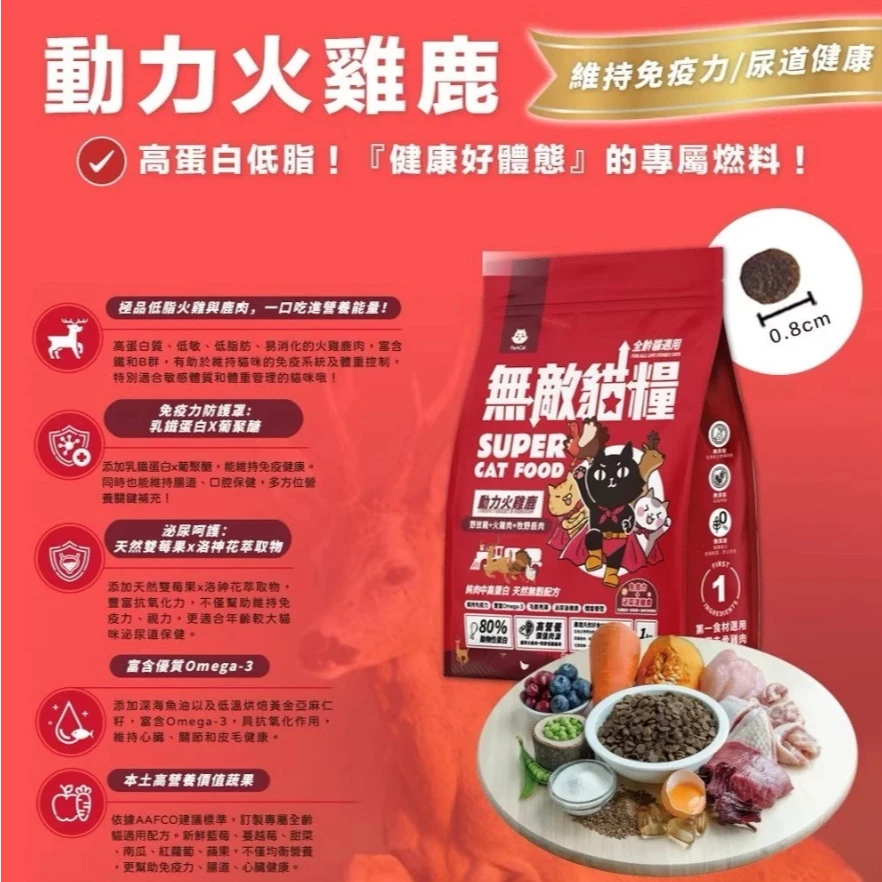 【無敵貓糧】無敵貓飼料 動力火雞鹿