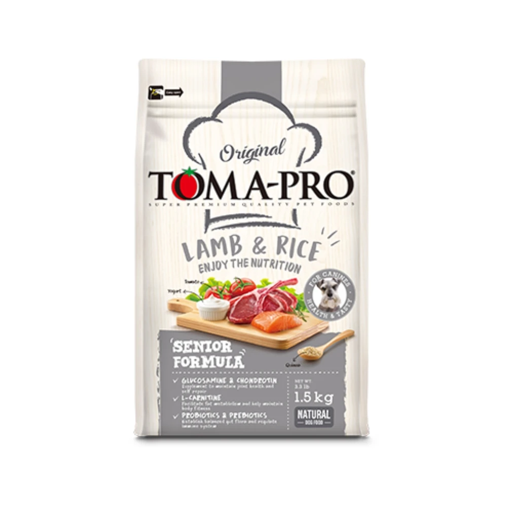 【TOMA-PRO優格 經典系列】高齡犬-羊肉+鮭魚 (高纖低脂)
