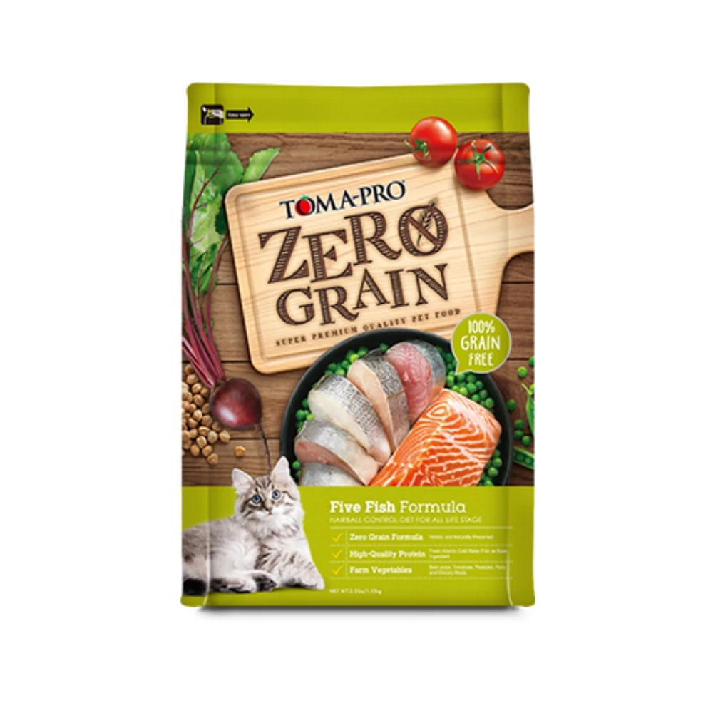 【優格】零穀食譜系列  全齡貓-無穀5種魚(化毛配方)貓咪飼料