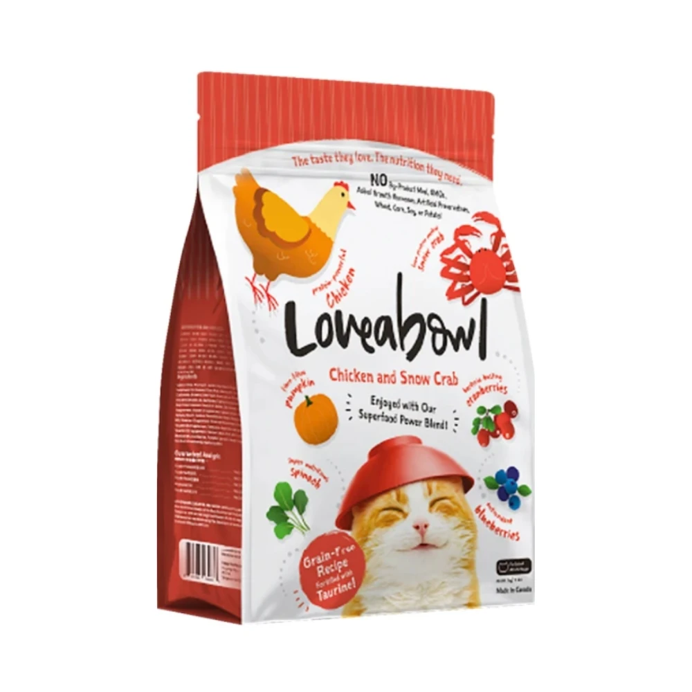 【Loveabowl囍碗】 無穀天然貓糧 全齡貓-雞肉+雪蟹