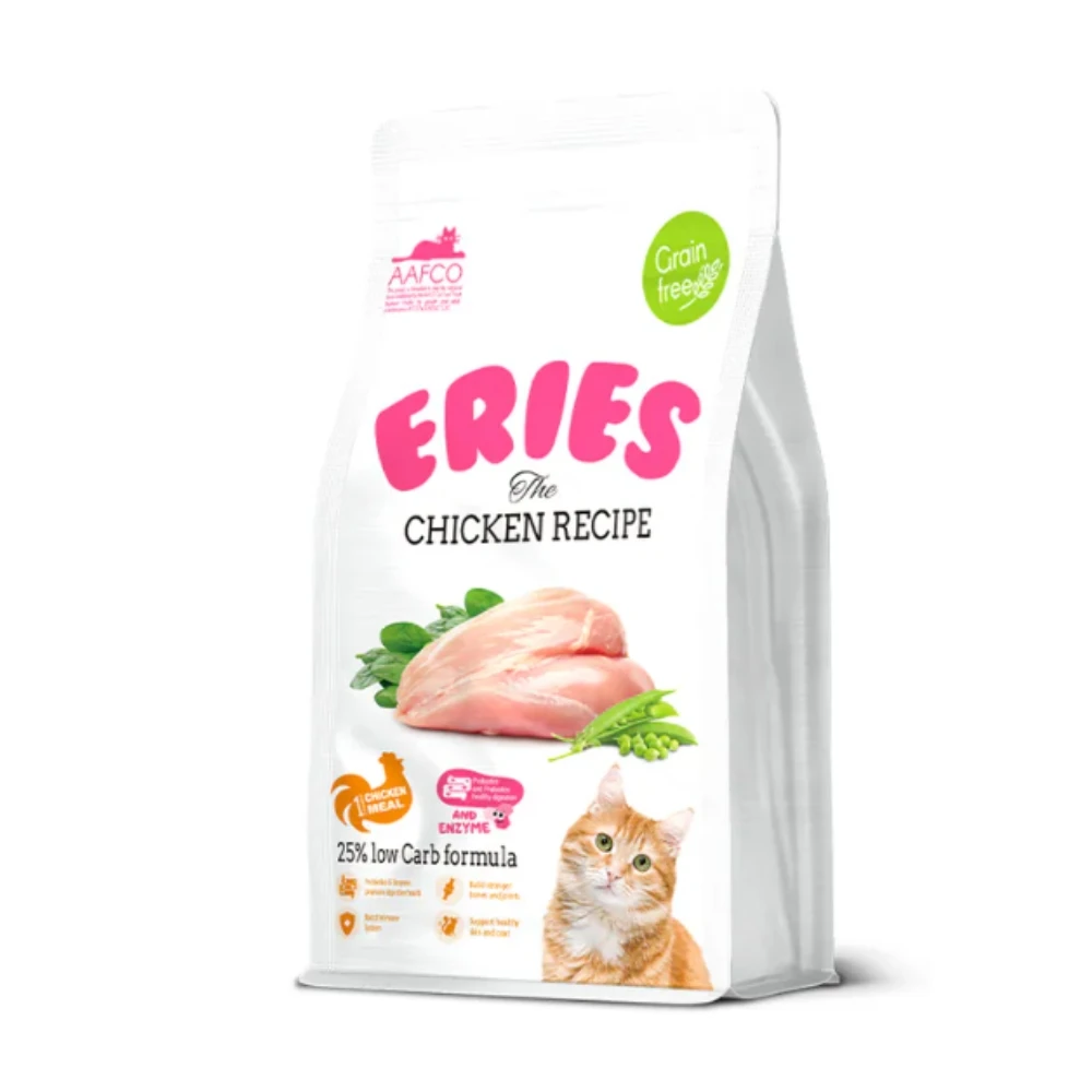【伊瑞思ERIES】雞肉配方 益生菌酵素無穀貓糧 1kg