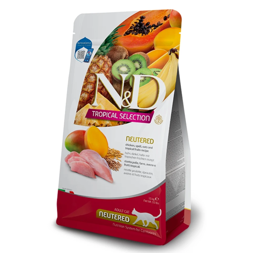 【法米納 Farmina】N&D貓飼料全系列 FTC2【室內/結紮貓】雞肉芒果