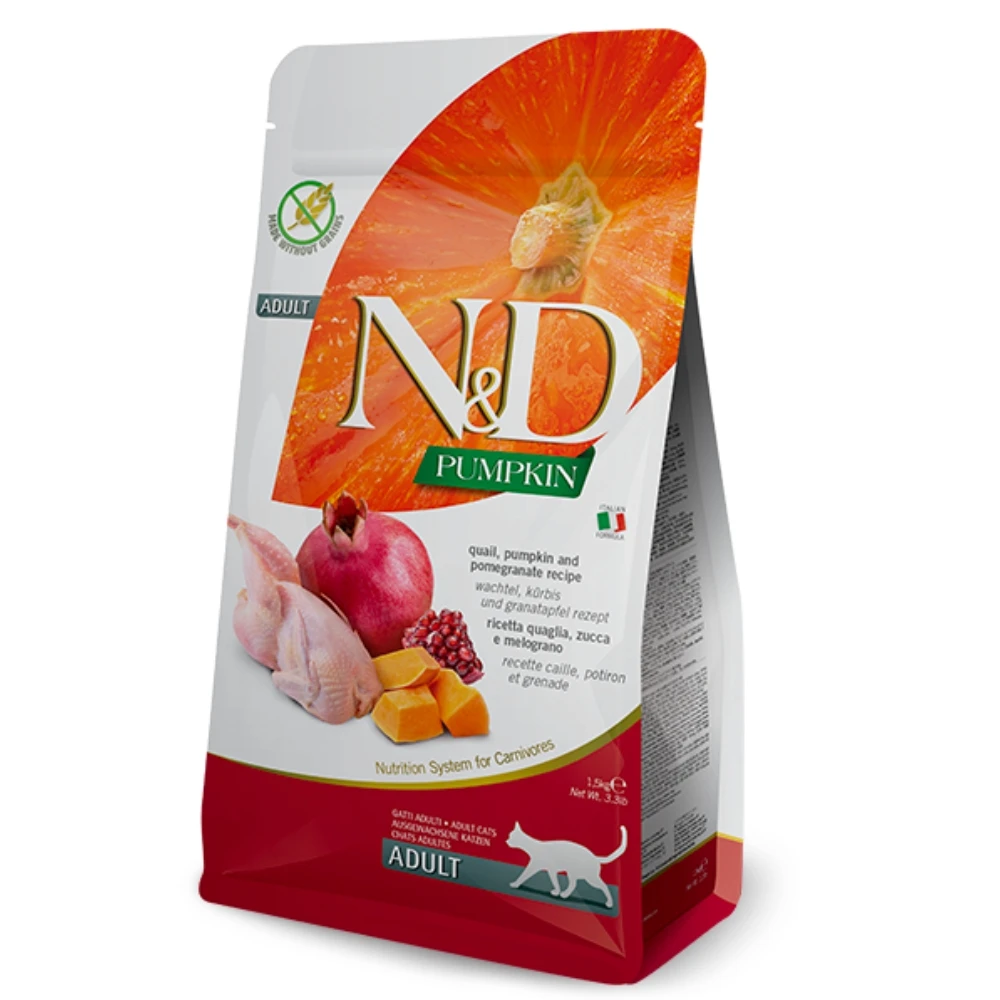 【法米納 Farmina】N&D貓飼料全系列 PC1【全齡貓】無穀鵪鶉石榴