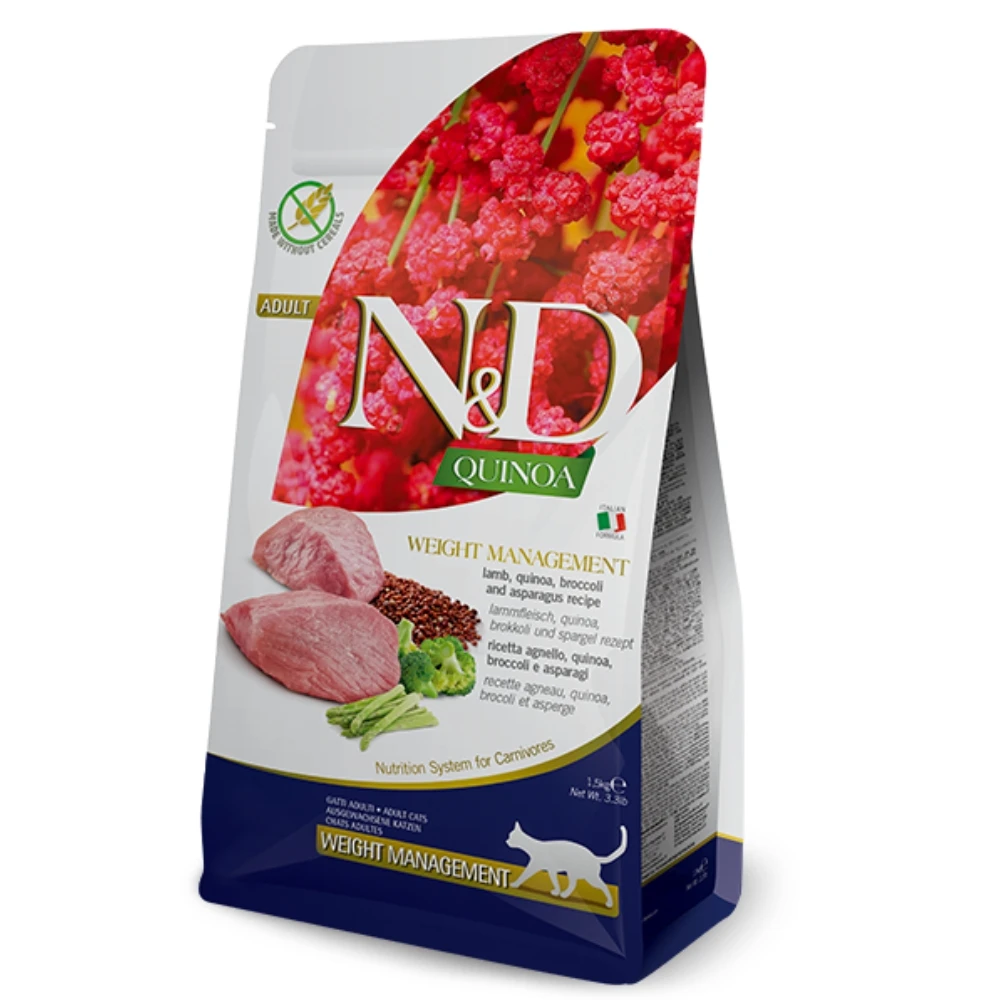 【法米納 Farmina】N&D貓飼料全系列 QC4【體重管理】羊肉籚筍